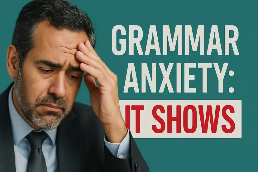 Grammar-Anxiety-Charisma grammar anxiety